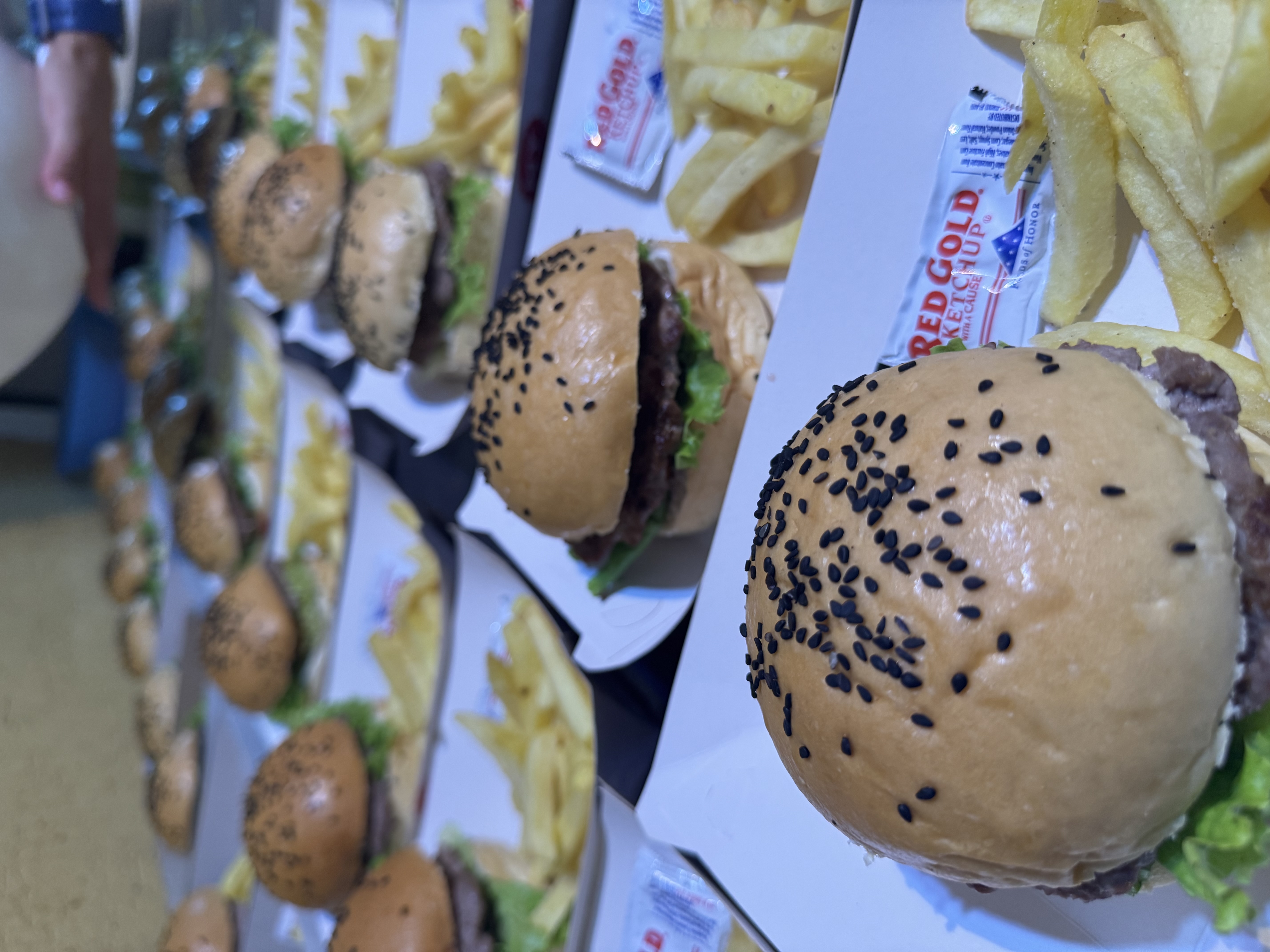 Montaje de gastronomía para evento en La Choza